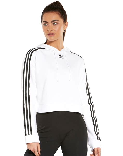 adidas crop shirt damen weiß|adidas Women's White Crop Tops.